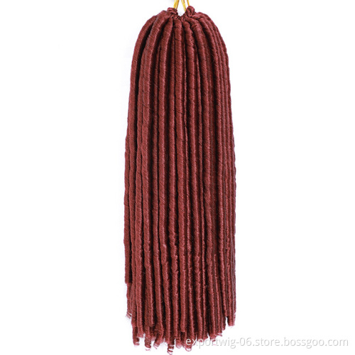 Straight Dread Locs Hair 14 inch Faux Locs Crochet Braid Hair Dread Lock Synthetic Hair Extensions